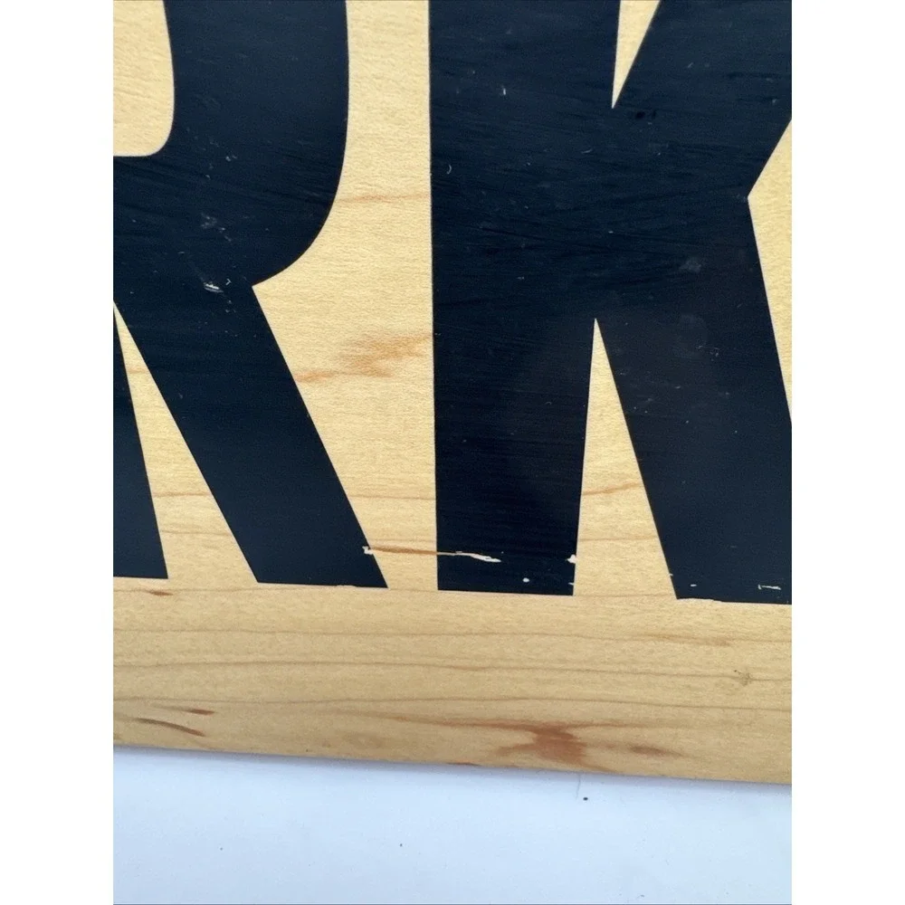 Birkenstock Display Shoes Wooden Name Brand Sign Shoe Store Advertising 29.5